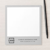 Custom Logo Business Company Branded Gift Grey Notitieblok