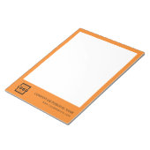 Custom Logo Business Company Branded Gift Oranje Notitieblok (Schuin)