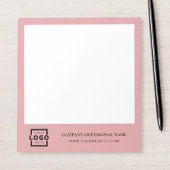 Custom Logo Business Company Branded Gift Pink Notitieblok