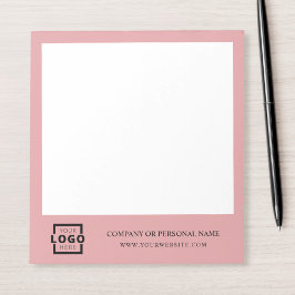 Custom Logo Business Company Branded Gift Pink Notitieblok