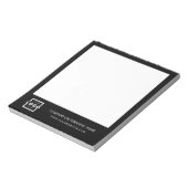 Custom Logo Business Company, met het merk Gift Bl Notitieblok (Linkerzijde)