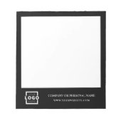 Custom Logo Business Company, met het merk Gift Bl Notitieblok (Voorkant)