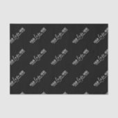 Custom Logo Business Company Packaging Black Tissuepapier (Voorkant)