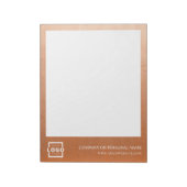 Custom Logo Business Company Promotion Roos Gold Notitieblok (Linkerzijde)