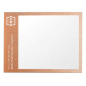 Custom Logo Business Company Promotion Roos Gold Notitieblok (Voorkant)