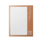 Custom Logo Business Company Promotion Roos Gold Notitieblok (Linkerzijde)