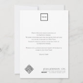 Custom Logo Business Company Santa Christmas Feestdagenkaart (Achterkant)