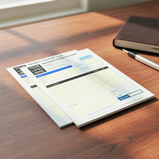 Custom Logo Business Invoice Order Form  Notitieblok