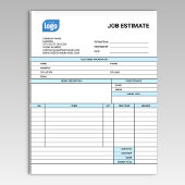 Custom Logo Business Job Estimate Form Notepad Notitieblok