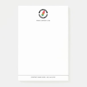 Custom Logo Business Manager Employee Post-it® Notes