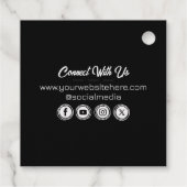 Custom Logo, Business or Brand Logo Personalized  Bedankjes Labels (Achterkant)