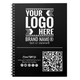 Custom Logo, Business or Brand Logo Personalized  Notitieboek
