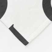 Custom Logo Business or Company on White Fleece Deken (Hoek)