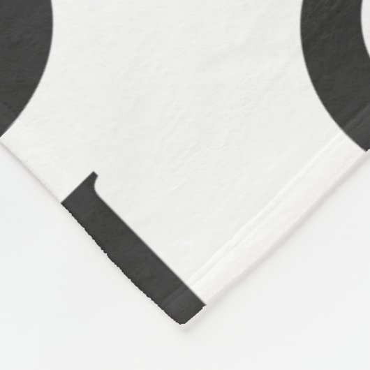 Custom Logo Business or Company on White Fleece Deken (Hoek)