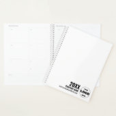 Custom Logo Business Planner 2026 – Zwart-wit (Display)
