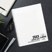 Custom Logo Business Planner 2026 – Zwart-wit