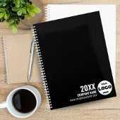 Custom Logo Business Planner 2026 – Zwart-wit