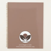 Custom Logo Business Planner | Mocha Mousse (Voorkant)