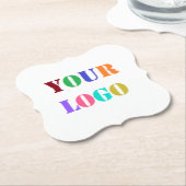 Custom Logo Business Promotional Paper Onderzetter (Gekanteld)
