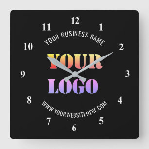 Custom Logo Business Promotional Personalized Your Vierkante Klok