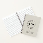 Custom Logo Business QR-neutrale toon voor bedrijv Notitieboek (Binnen)