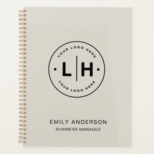 Custom Logo Business QR-neutrale toon voor bedrijv Planner (Voorkant)