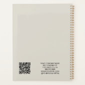 Custom Logo Business QR-neutrale toon voor bedrijv Planner (Achterkant)