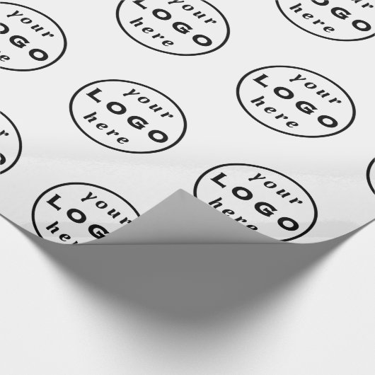 Custom Logo Business Wrapping Paper | Branded Gift Cadeaupapier (Hoek)