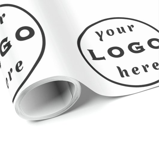 Custom Logo Business Wrapping Paper | Branded Gift Cadeaupapier (Rol Hoek)