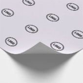 Custom logo cadeaupapier (Hoek)