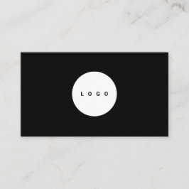 Custom logo circle professional black  visitekaartje