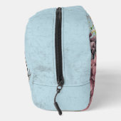 Custom logo Classy retro background botanical blue Toilettasje (Rechts)