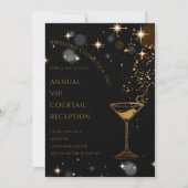 Custom logo Cocktail Corporate Business Event Kaart (Voorkant)