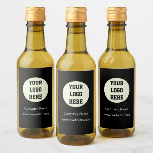 Custom Logo Company Black Business Corporate Wijn Etiket