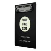 Custom Logo Company Black Business Klant Mini Klembord (Angled2)