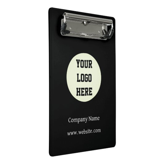 Custom Logo Company Black Business Klant Mini Klembord (Schuin)