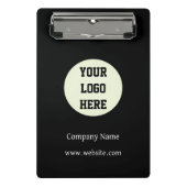 Custom Logo Company Black Business Klant Mini Klembord (Voorkant)