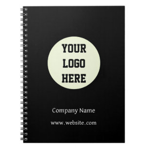 Custom Logo Company Black Business Klant Notitieboek