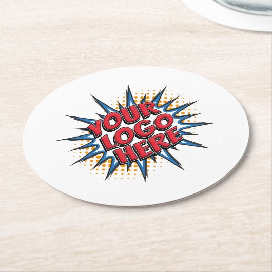 Custom Logo Company Branded Paper Onderzetter (Gebogen)