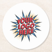 Custom Logo Company Branded Paper Onderzetter (Voorkant)