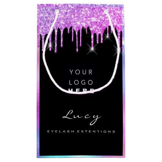 Custom Logo Company Name Drivers Holograaf Klein Cadeauzakje (Achterkant)