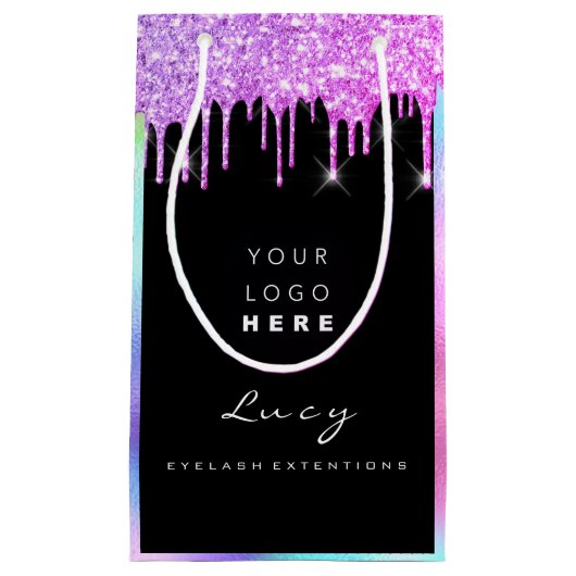 Custom Logo Company Name Drivers Holograaf Klein Cadeauzakje (Voorkant)