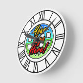 Custom Logo Corporate Cadeau Ronde Klok (Hoek)