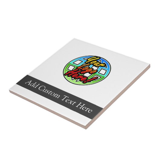 Custom Logo Corporate Cadeau Tegeltje (Zijkant)