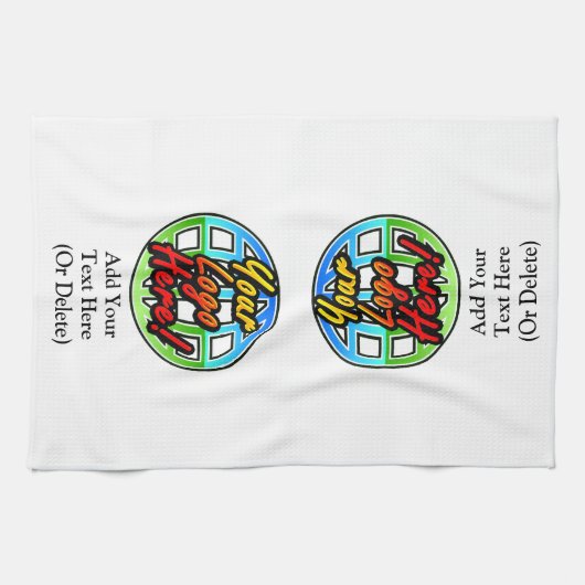 Custom Logo Corporate Cadeau Theedoek (Horizontaal)