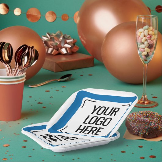 Custom Logo Design, Company Logo, Team Logo, Perso Papieren Bordje (Multi)