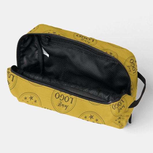 Custom Logo Dopp Kit voor Stijlvolle Reizen Essent Toilettasje (Open)