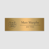 Custom Logo Employee ID Faux Copper Naamplaatje (Voorkant)