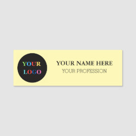 Custom Logo Employee magnetic and safety pin Naamplaatje