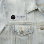 Custom Logo Employee magnetic and safety pin Naamplaatje (In situ)